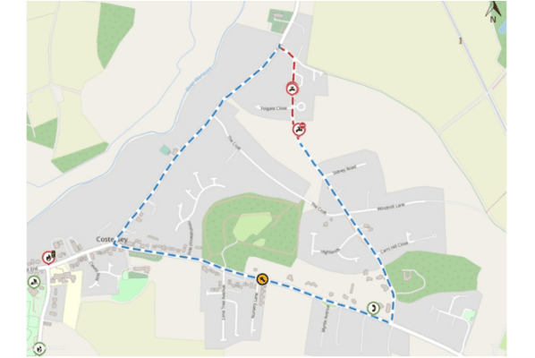 Emergency road closure - burst water main (REF STRO11769)